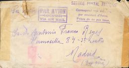 Air Mail Crash Covers. COVERYv . (1938ca). SINGAPORE To MADRID, Franked With Stamps But Detached In The Accident. Probab - Flugzeuge