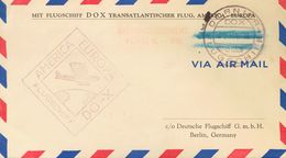 Germany, Airmail. COVERYv . 1929. Pre-printed Envelope MIT LUFTSCHIFF DOX TRANSATLANTISCHER FLUG, AMERICA-EUROPE With Ca - Prefilatelia