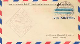 Germany, Airmail. COVERYv . 1929. Pre-printed Envelope MIT LUFTSCHIFF DOX TRANSATLANTISCHER FLUG, AMERICA-EUROPE With Ca - Préphilatélie