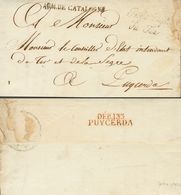 France. COVER. 1812. (September 7th). GERONA To PUIGCERDA (cover Addressed To Baron Jean-Louis-Rieul De Viefville Des Es - Altri & Non Classificati