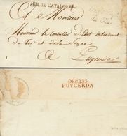 France. COVER. 1812. (September 7th). GERONA To PUIGCERDA (cover Addressed To Baron Jean-Louis-Rieul De Viefville Des Es - Otros & Sin Clasificación