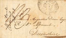 France. COVER. 1813. (February 28th). ALICANTE To DEVONSHIRE (ENGLAND) (cover Written On Board Of The Redwing Vessel Of  - Other & Unclassified