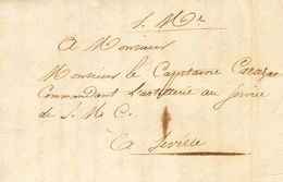 France. COVER. 1823. (June 18). Internal Mail From SEVILLA (communication From The French General Count De Bourmont To C - Altri & Non Classificati