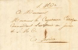 France. COVER. 1823. (June 18). Internal Mail From SEVILLA (communication From The French General Count De Bourmont To C - Sonstige & Ohne Zuordnung