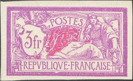 France. *Yv 240a. 1927. 3 F Lilac And Carmine. IMPERFORATED VERY FINE AND RARE. Cert. SCHELLER.   Yvert 2010: 600 Euros  - Other & Unclassified