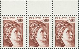 France. **Yv 1962/79(9). 1977. Nine Complete Sets. WITHOUT PHOSPHOR BAND. VERY FINE AND RARE.   Yvert 2014: 4.500 Euros  - Other & Unclassified