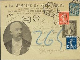 France, Postal Stationery. COVERYv 138, 140. 1909. 15 Cts Blue On Commemorative Postal Stationery Cover TO THE MEMOIRE O - Other & Unclassified