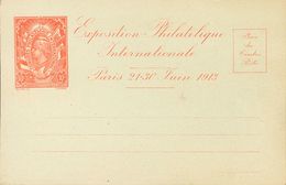 France, Postal Stationery. (*). 1913. Complete Set Of Six Pseudo-Postal Stationery Cards Of The EXHIBITION PHILATELIQUE  - Autres & Non Classés