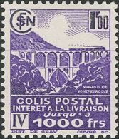 France, Parcel Post. **/*Yv . 1942. 1 F Violet, Eight Stamps. INTERET A LA LIVRAISON. NOT ISSUED. FINE SET. (Maury 183A, - Sonstige & Ohne Zuordnung