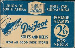 South Africa. **Yv . 1939. DRIFOOT Advertising Booklet Of 2/6 Sh (blue Cover), Containing Two Sheets Of ½ P Green And Fo - Altri & Non Classificati