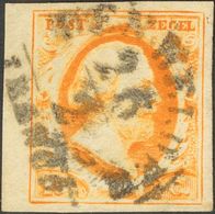 Holanda. ºYv 3. 1852. 15 Cent Dark Orange (Position 31). Cancelled With DEN HELDER Datestamp Type A (Ey 250). VERY FINE. - ...-1852 Prephilately