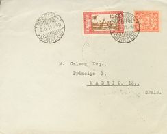 Dutch India. COVERYv 132, 158. 1931. 2 ½ Cts Orange And 12 ½ Cts Red And Brown. JAKARTA To MADRID (addresed To Miguel Gá - India Holandeses