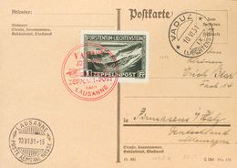 Liechtenstein, Airmail. COVERYv 7. 1931. 1 F Black Olive. Postcard From VADUZ To PIRMASENS (GERMANY). Postmark VADUZ / J - Autres & Non Classés