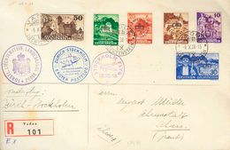 Liechtenstein, Official. COVERYv 20/21, 22/25. 1938. Different Values. Registered From VADUZ To SCHIERS (SWITZERLAND). O - Otros & Sin Clasificación