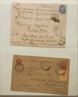 Russia. COVERYv . 1889. Interesting Set Of Sixteen Letters And Postal Stationery Of Russia, Circulated Between 1889 And  - Andere & Zonder Classificatie