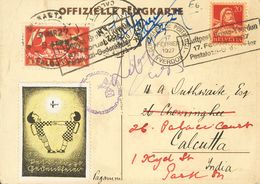 Switzerland, Airmail. COVERYv 3. 1927. 15 Cts Red, Olive And Carmine, 20 Cts Red And Label Without Value PESTALOZZI GEDE - Otros & Sin Clasificación