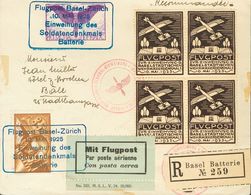 Switzerland, Airmail. COVERYv 6, 12. 1925. 35 Cts Brown And Yellow, 1 F Violet And Vignette FLUGPOST ZVR EIN WEIHUNG D.  - Autres & Non Classés