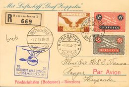 Switzerland, Airmail. COVERYv 8, 9, 13. 1933. 45 Cts Red And Blue, 50 Cts Black And Red And 35 Cts Red Brown And Bistre. - Autres & Non Classés