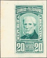 Argentina. (*)Yv 89P, 90P. 1889. 20 Pesos Verde Y 50 Pesos Rojo. ENSAYOS DE COLOR (sin Dentar), Sobre Cartulina Blanca.  - Other & Unclassified