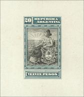 Argentina. (*)Yv 128P, 129P, 130P. 1899. 5 Pesos Rojo Y Negro, 10 Pesos Violeta Y Carmín Y 20 Pesos Azul Y Negro. PRUEBA - Autres & Non Classés