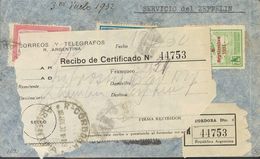 Argentina, Airmail. COVERYv . 1932. Interesting Set Of Five Letters And Cards With Originin BUENOS AIRES And CORDOBA, Ad - Otros & Sin Clasificación