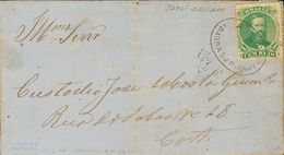 Brazil. COVERYv 27A. 1868. 100 Reis Green (separated From The Letter And Hinged, Common Practice During The Half XX Cent - Andere & Zonder Classificatie