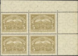 Colombia, Airmail. **Yv 43/55, 57. 1923. Complete Sets, Including 20 Gray Ctvos With "R" Overprint, Blocks Of Four. VERY - Colombie