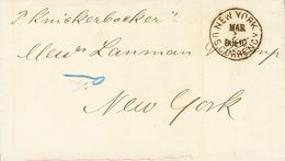 Cuba. COVER. 1875. HAVANA To NEW YORK (U.S.A.). Cds NEW YORK / DUE 10 / U.S. CURRENCY And Handwritten Name Of The Steamb - Altri & Non Classificati