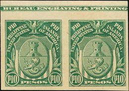 Philippines, U.S. Administration. */(*)Yv 204/25s(2). 1906. Complete Set (except 30 Cts Ultramarine), In Pair. IMPERFORA - Philippines