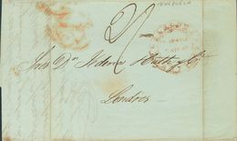 Venezuela. COVER. 1848. LA GUAYRA To LONDON, Addressed By The British Post Office. Postmark CORREO DE VENEZUELA / GUAIRA - Venezuela