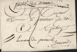 71 Saône Et Loire Marque Postale 70 Couches Noire De Perreuil Acheminement Poste Au ? Même Encre Que Taxe Manuscrite 2 - 1701-1800: Precursors XVIII