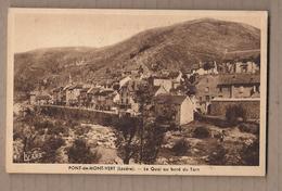 CPA 48 - PONT-de-MONTVERT - Le Quai Au Bord Du Tarn - TB PLAN D'une Partie Du Village - Le Pont De Montvert