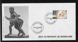 Thème Lutte  - Jeux Olympiques - Sports - Enveloppe - Lutte