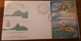 Brazil / FDC / Year Of Tourism - Lettres & Documents