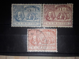 NEDERLAND / Netherlands / Pays Bas 1907 Série  Amiral M,A, De Ruyter,  Yvert No 73 / 75 Neuve * MH , Obl Cote 10 Euros - Neufs