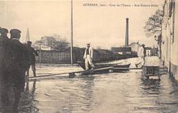 89-AUXERRE- 1910 , CRUE DE L'YONNE RUE ETIENNE DOLET - Auxerre