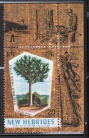 New Hebrides Condominium 1969 Single 20c Stamp Celebrating The Timber Industry. - Unused Stamps