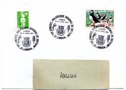 ​​​​​​​​​​​​​​COTES Du NORD - Dépt N° 22 = LANNION 1991 =  CACHET  Illustré OISEAU CONCORDANT N° 1274 = ' Congrés  ' - Mechanical Postmarks (Advertisement)