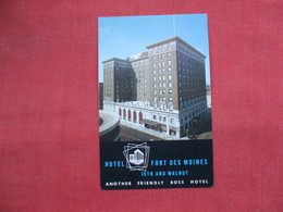 Hotel Fort Des Moines   - Iowa > Des Moines   Ref  3457 - Des Moines