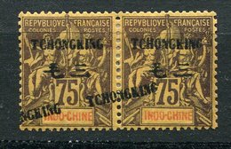 Tchong - King - *  N° 44 - Paire Surcharge A Cheval - Nuevos