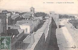 ALGERIE- TEBESSA  L' Eglise Et Les Remparts (- Cpa Collection Idéale P.S N°18) *PRIX FIXE - Tebessa