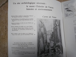 LE MONT CHATELET DE VARZY ARCHEOLOGIE -  Les Annales Du Pays Nivernais 1986 - CAMOSINE N°50 - - Bourgogne