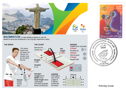 DZ Algeria 1747 Olympics Games Rio Brazil 2016 Jeux Olympiques Brésil Badminton - Badminton