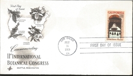 J) 1969 UNITED STATES, 11TH INTERNATIONAL BOTANIAL CONGRESS, BELL, FDC - Autres & Non Classés