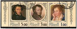 Russia. 1999  Poet A.S.Pushkin. 3v.  Michel # 725-27  (oo) - Usados