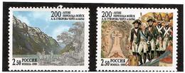 Russia. 1999 A.Suvorov Arms In Alps (J/w Switzerland) Mountains. 2v X2.50 Michel # 749-50 - Ungebraucht