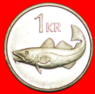 + GREAT BRITAIN FISH (1989-2011): ICELAND ★ 1 KRONE 1994 MINT LUSTER! LOW START ★ NO RESERVE! - Island