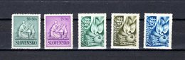 Eslovaquia   1941-42  .-  Y&T  Nº   61-63-74/76 - Used Stamps