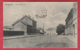 Brugelette - Place De La Gare + Gare - 1913  ( Voir Verso ) - Brugelette