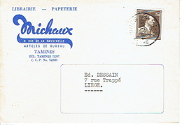 CP Publicitaire - TAMINES 1953 - MICHAUX - Librairie - Papeterie - Sambreville